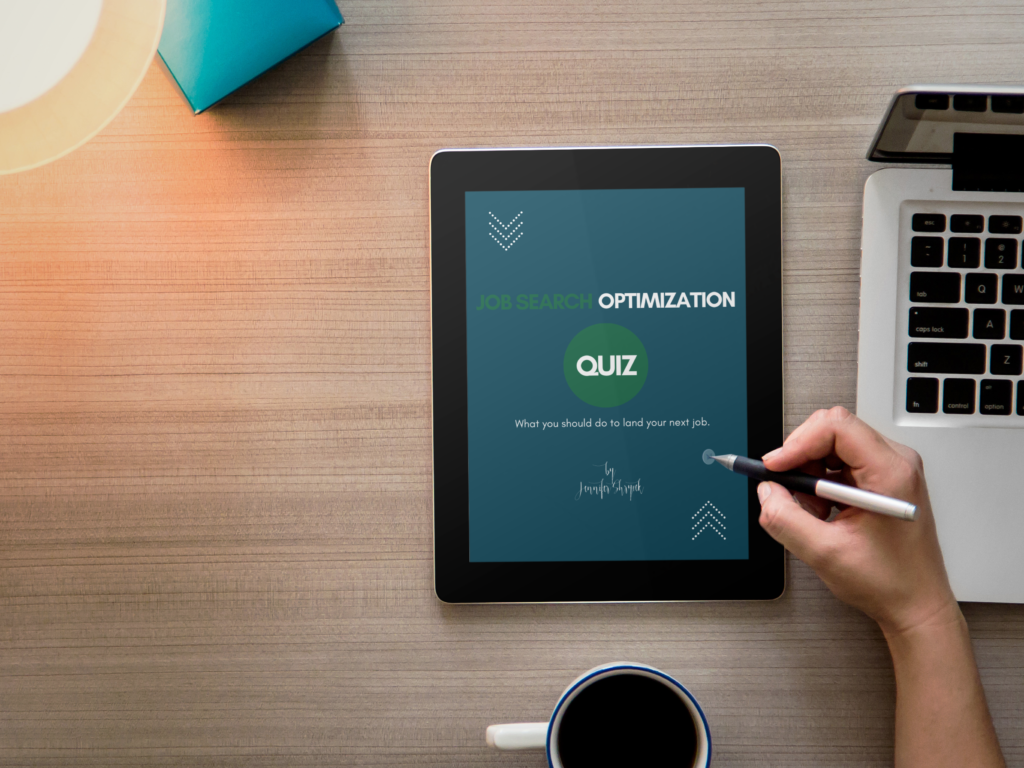 Land your next job. Learn how by taking my free quiz.